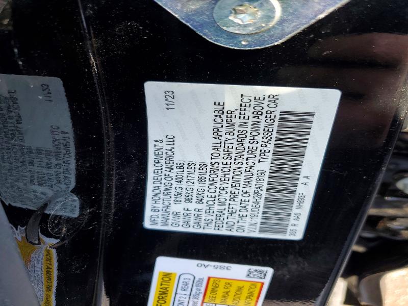 2024 Acura Integra მანქანა იყიდება აუქციონზე, vin: 19UDE4H28RA018190, აუქციონის ნომერი: 79999585