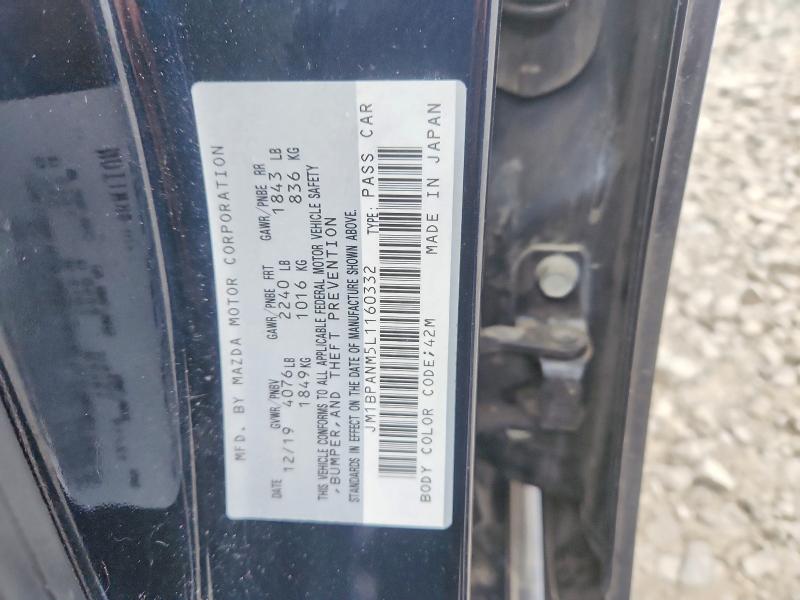 Aukcja sprzedaży 2020 Mazda 3, vin: JM1BPANM5L1160332, numer aukcji: 42011746