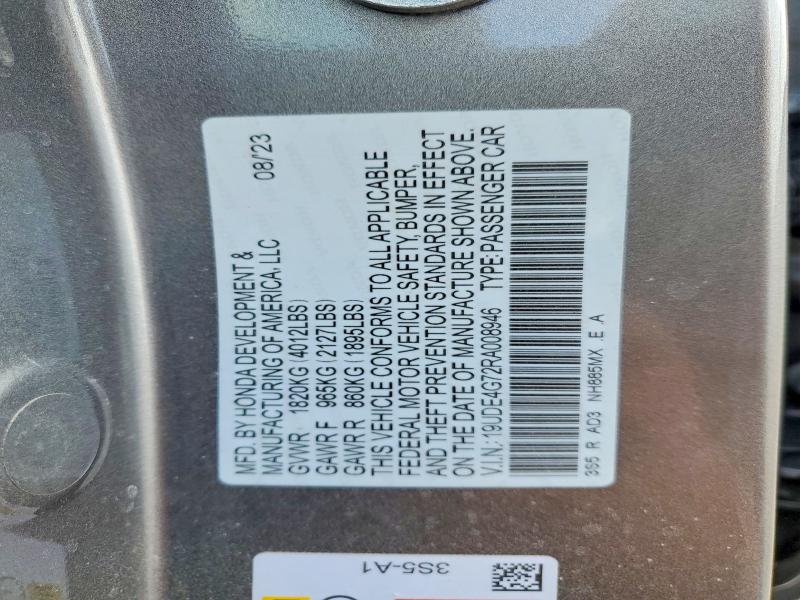 Продаж на аукціоні авто 2024 Acura Integra, vin: 19UDE4G72RA008946, номер лоту: 79458855