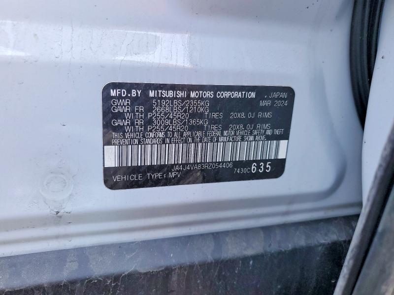 Aukcja sprzedaży 2024 Mitsubishi Outlander, vin: JA4J4VA83RZ054406, numer aukcji: 47011986