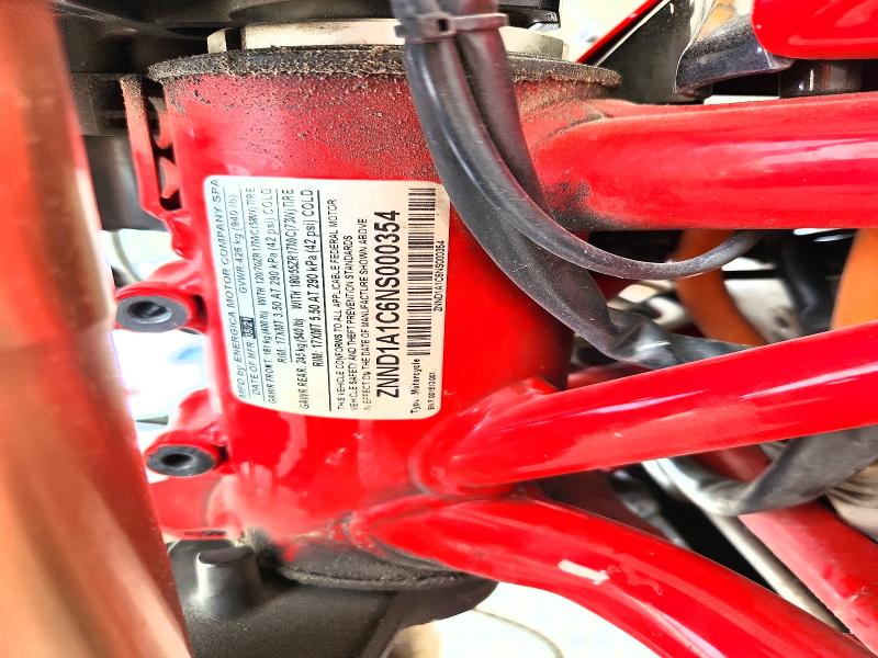 Aukcja sprzedaży 2022 Energica Eva Ribelle, vin: ZNND1A1C6NS000354, numer aukcji: 48296016