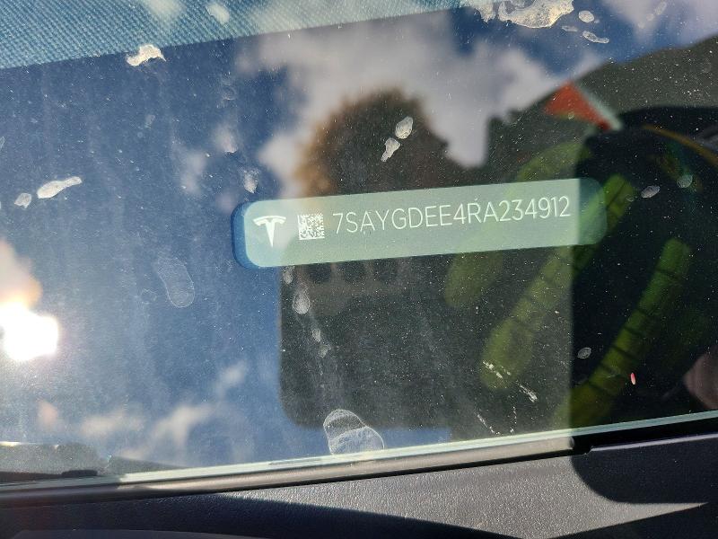 Aukcja sprzedaży 2024 Tesla Model Y, vin: 7SAYGDEE4RA234912, numer aukcji: 46311556