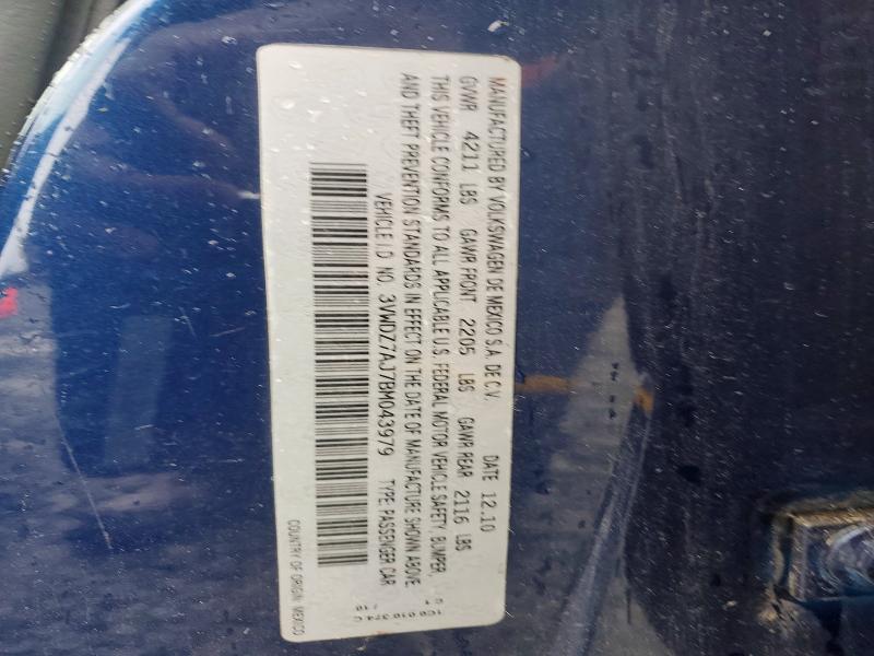 Продажа на аукционе авто 2011 Volkswagen Jetta, vin: 3VWDZ7AJ7BM043979, номер лота: 46949836