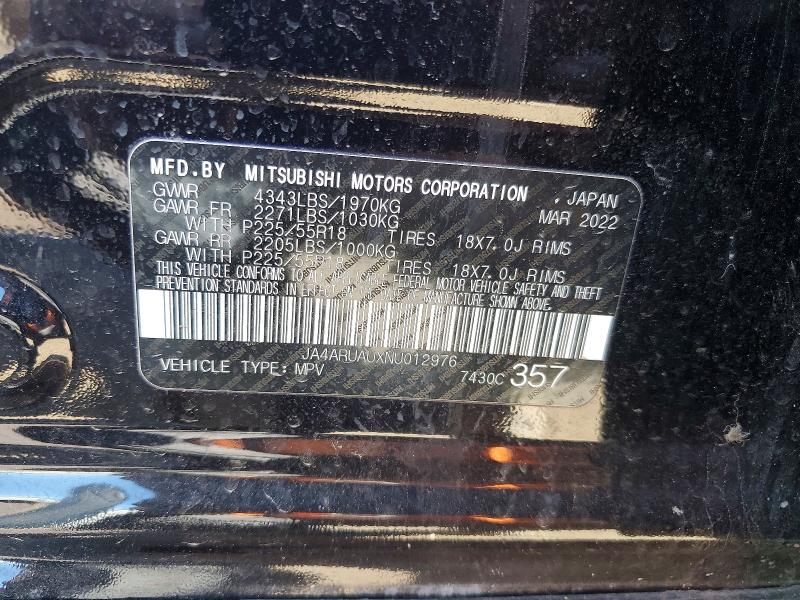 Продаж на аукціоні авто 2022 Mitsubishi Outlander Sport, vin: JA4ARUAUXNU012976, номер лоту: 79626095