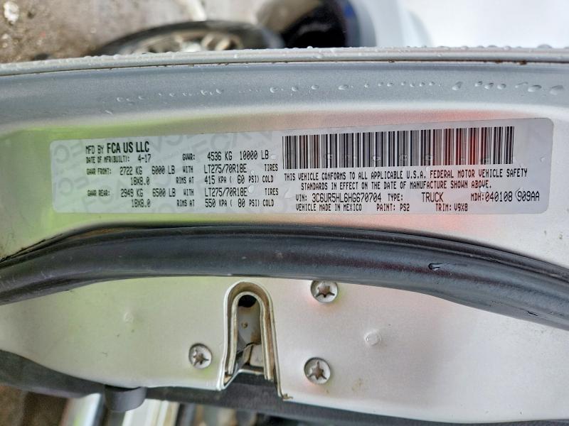 79036065 :رقم المزاد ، 3C6UR5HL6HG670704 vin ، 2017 Ram 2500 مزاد بيع