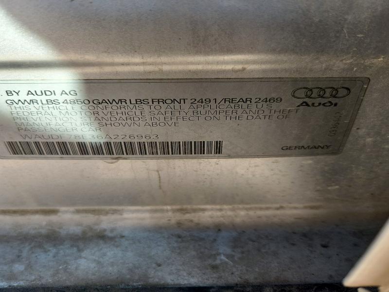 Продажа на аукционе авто 2006 Audi A4, vin: WAUDF78E36A226963, номер лота: 41609736