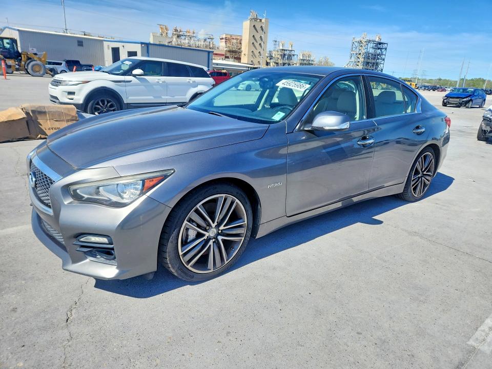 45925986 :رقم المزاد ، JN1AV7AP5FM790068 vin ، 2015 Infiniti Q50 Hybrid مزاد بيع