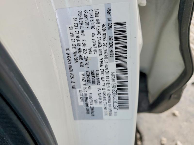 Aukcja sprzedaży 2021 Mazda Cx-9, vin: JM3TCBCY1M0521453, numer aukcji: 47046316
