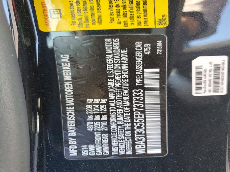 Продажа на аукционе авто 2014 Bmw 435, vin: WBA3T3C55EP737333, номер лота: 46521136