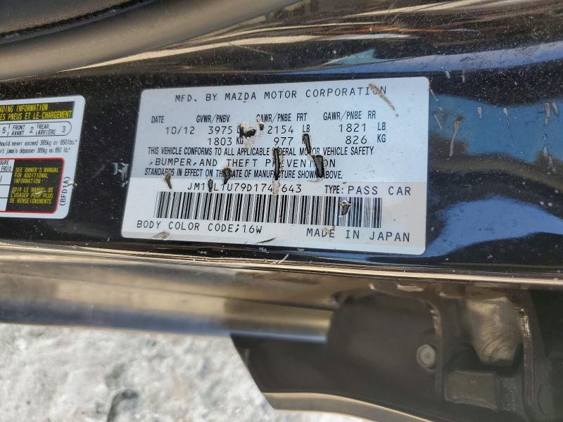 Aukcja sprzedaży 2013 Mazda 3, vin: JM1BL1U79D1747643, numer aukcji: 72814865