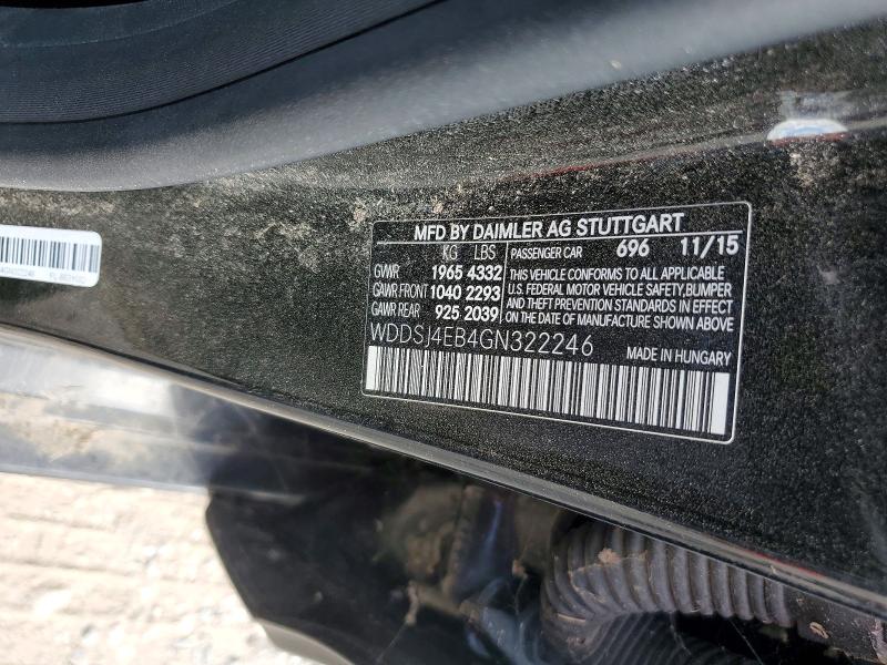 Продажа на аукционе авто 2016 Mercedes-benz Cla, vin: WDDSJ4EB4GN322246, номер лота: 47261216
