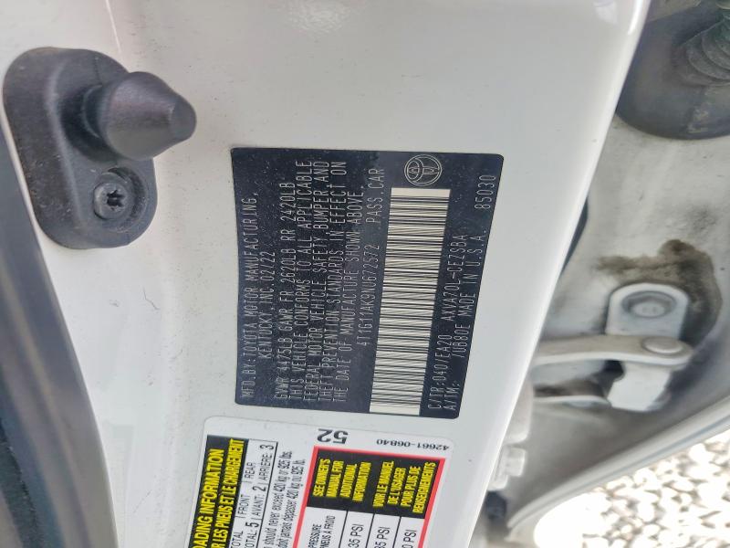 Aukcja sprzedaży 2022 Toyota Camry, vin: 4T1G11AK9NU672572, numer aukcji: 47279506