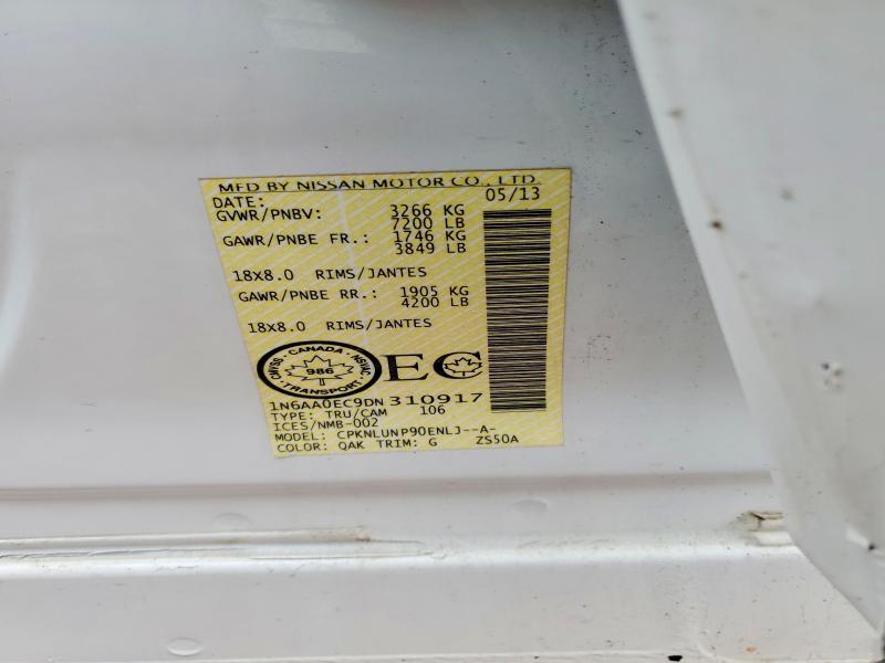 Aukcja sprzedaży 2013 Nissan Titan, vin: 1N6AA0EC9DN310917, numer aukcji: 47070876