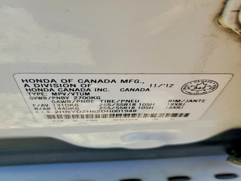 Aukcja sprzedaży 2013 Acura Mdx, vin: 2HNYD2H62DH001948, numer aukcji: 41816016