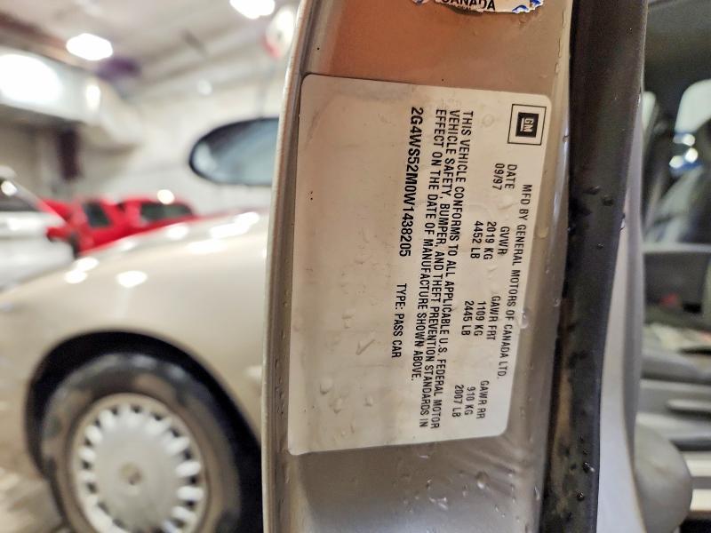Продажа на аукционе авто 1998 Buick Century, vin: 2G4WS52M0W1438205, номер лота: 45516256