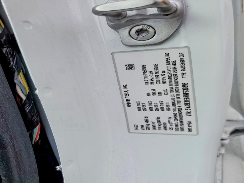 Aukcja sprzedaży 2022 Tesla Model 3, vin: 5YJ3E1EB7NF230898, numer aukcji: 79586585