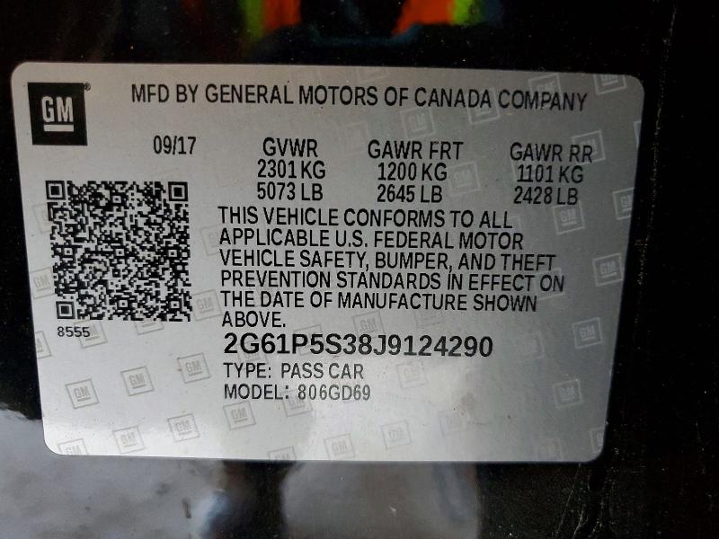 Продаж на аукціоні авто 2018 Cadillac Xts, vin: 2G61P5S38J9124290, номер лоту: 46947036