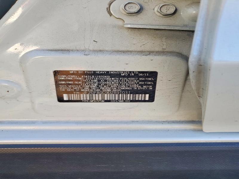 Aukcja sprzedaży 2013 Subaru Xv Crosstrek, vin: JF2GPAGC9D2891031, numer aukcji: 79053605