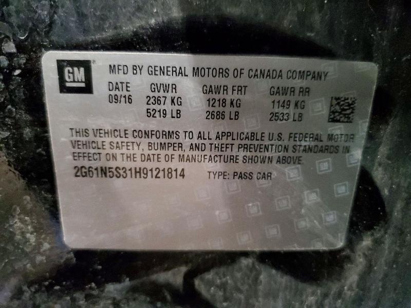 2017 Cadillac Xts მანქანა იყიდება აუქციონზე, vin: 2G61N5S31H9121814, აუქციონის ნომერი: 46539236
