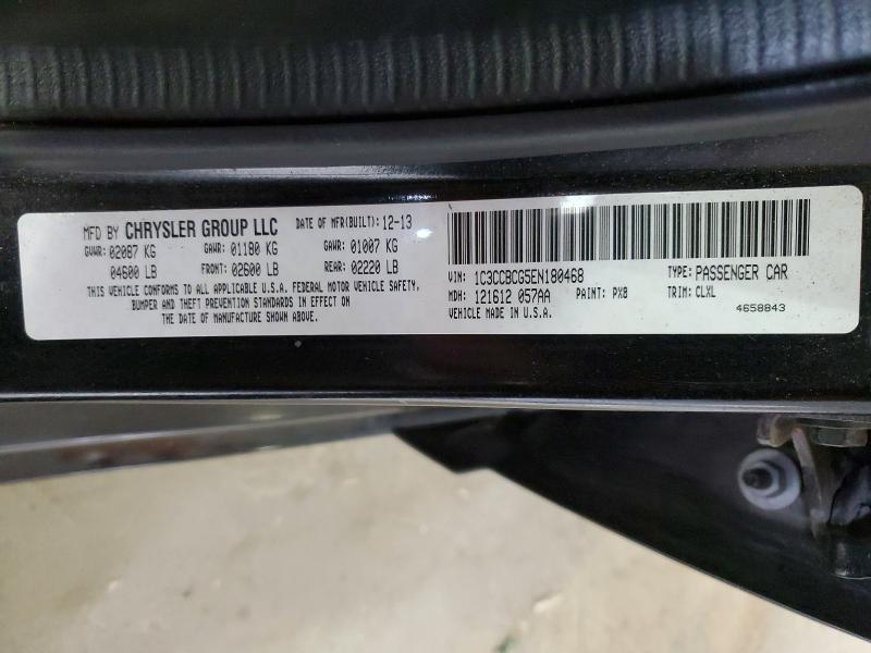 Продаж на аукціоні авто 2014 Chrysler 200, vin: 1C3CCBCG5EN180468, номер лоту: 47784526