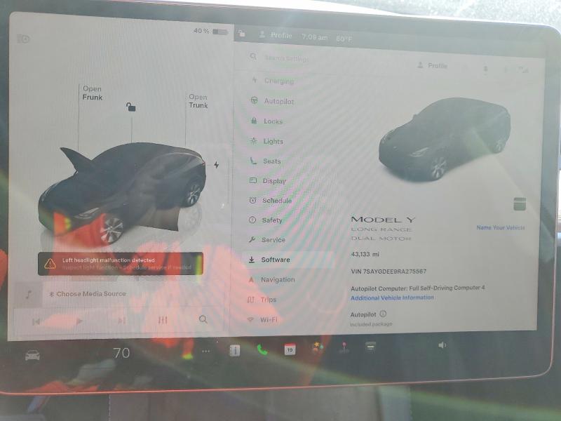 46619016 :رقم المزاد ، 7SAYGDEE9RA275567 vin ، 2024 Tesla Model Y مزاد بيع