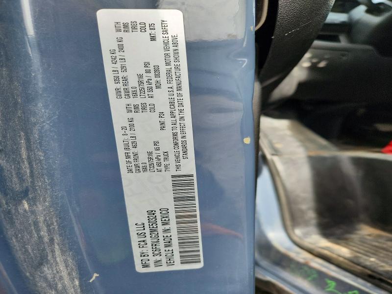 Aukcja sprzedaży 2021 Ram Promaster 3500, vin: 3C6FRVJG2ME503249, numer aukcji: 45509066