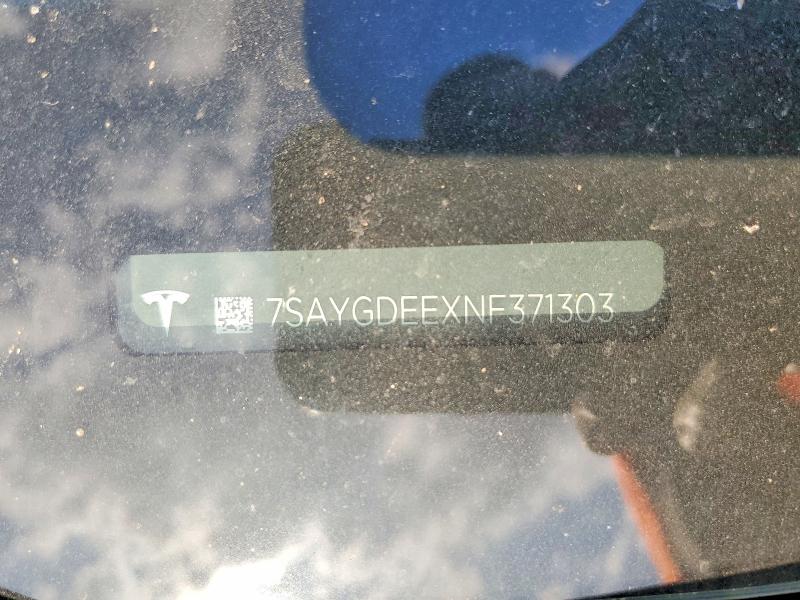 Aukcja sprzedaży 2022 Tesla Model Y, vin: 7SAYGDEEXNF371303, numer aukcji: 45536366
