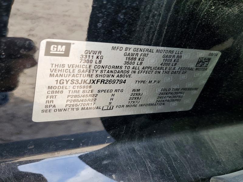 Продажа на аукционе авто 2015 Cadillac Escalade, vin: 1GYS3JKJXFR269794, номер лота: 79492935