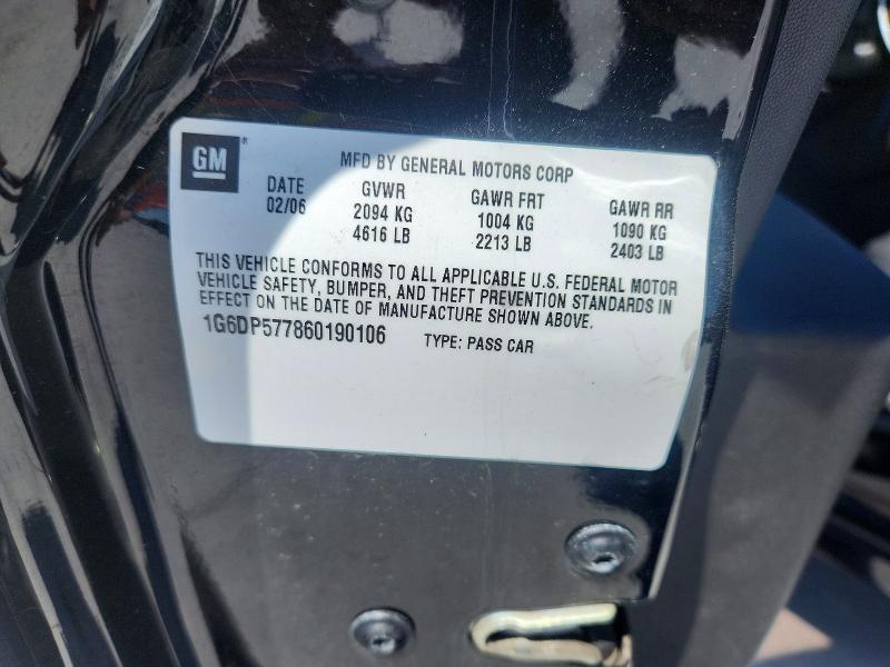 Aukcja sprzedaży 2006 Cadillac Cts, vin: 1G6DP577860190106, numer aukcji: 48048206