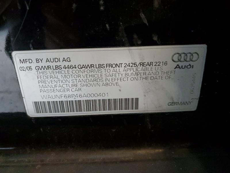 Aukcja sprzedaży 2006 Audi A3, vin: WAUNF68P46A000401, numer aukcji: 46157756