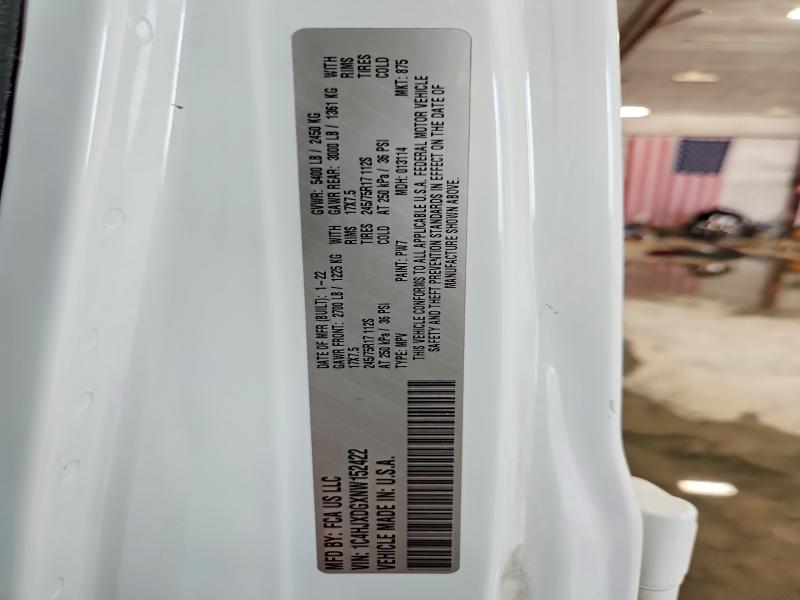 Aukcja sprzedaży 2022 Jeep Wrangler Unlimited, vin: 1C4HJXDGXNW152422, numer aukcji: 47189996