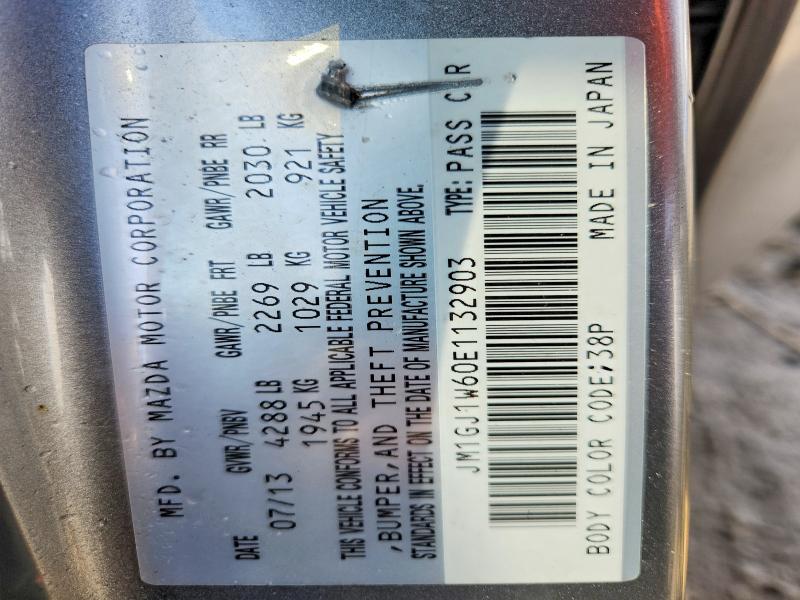 79771275 :رقم المزاد ، JM1GJ1W60E1132903 vin ، 2014 Mazda 6 مزاد بيع