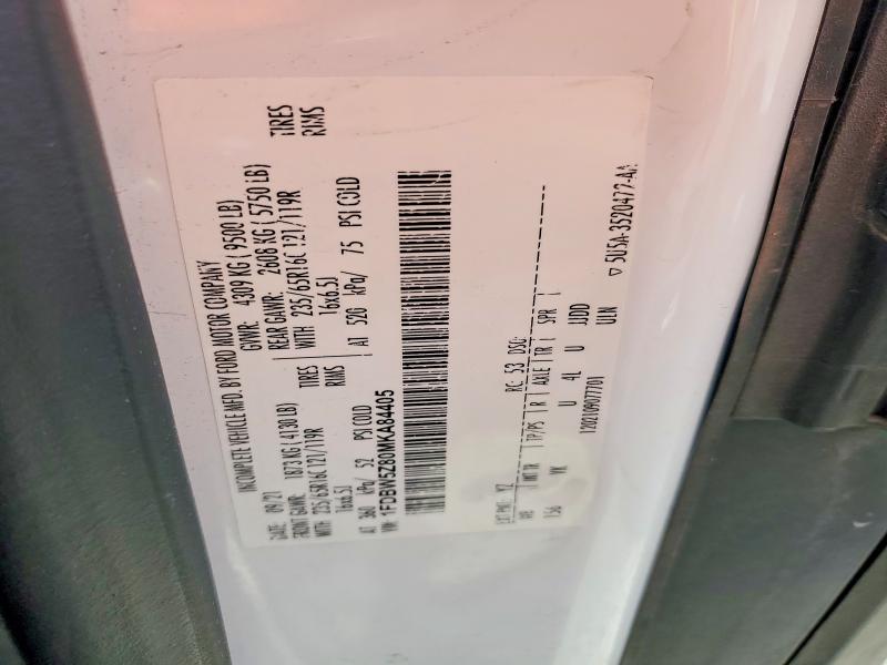 Продажа на аукционе авто 2021 Ford Transit, vin: 1FDBW5Z80MKA84405, номер лота: 79993745