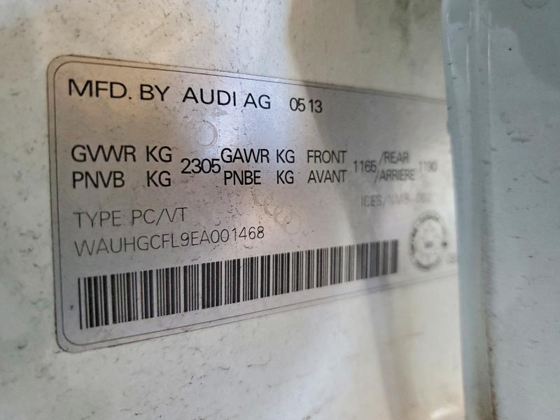 Aukcja sprzedaży 2014 Audi S4, vin: WAUHGCFL9EA001468, numer aukcji: 45757886