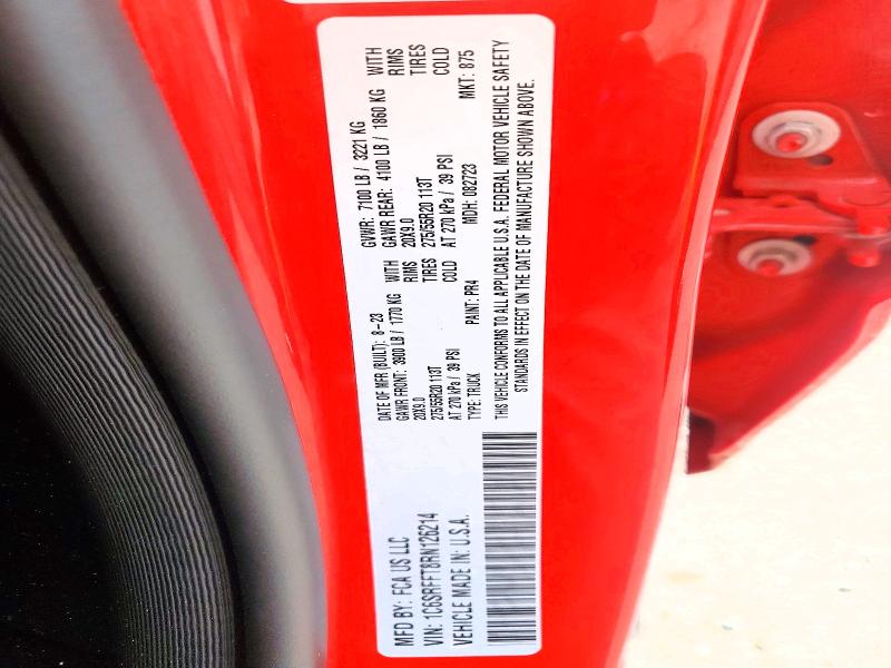 Продаж на аукціоні авто 2024 Ram 1500, vin: 1C6SRFFT8RN126214, номер лоту: 45648256