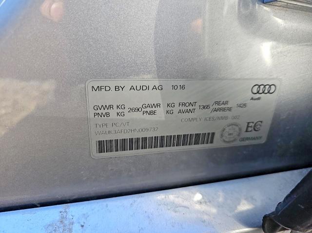 Продажа на аукционе авто 2017 Audi A8, vin: WAUK3AFD2HN009732, номер лота: 42015686