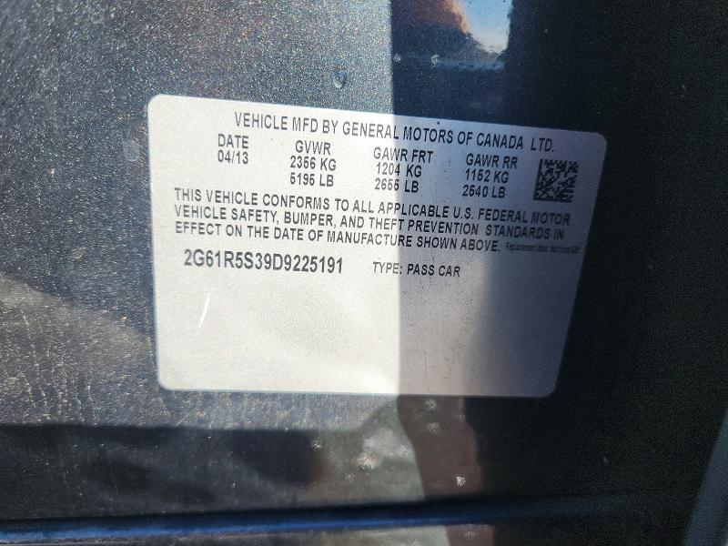 Aukcja sprzedaży 2013 Cadillac Xts, vin: 2G61R5S39D9225191, numer aukcji: 79737595