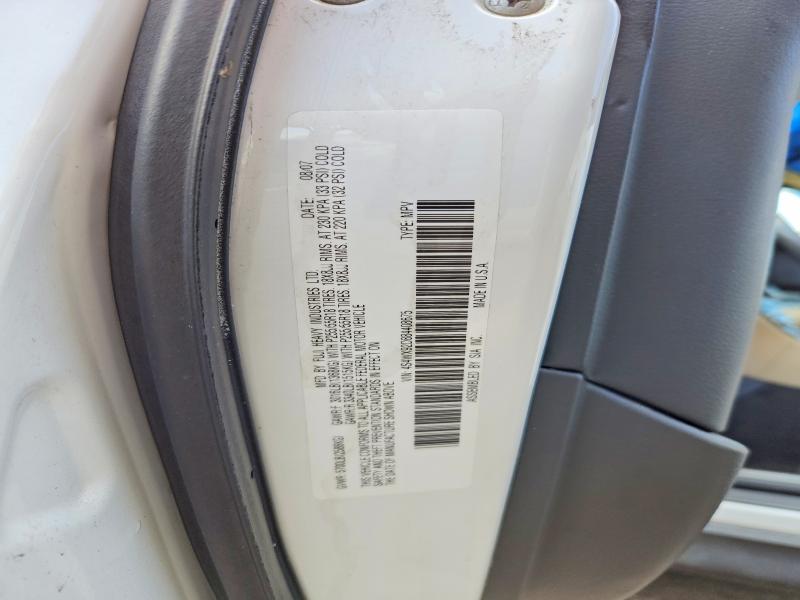 Aukcja sprzedaży 2008 Subaru Tribeca, vin: 4S4WX92D884408675, numer aukcji: 47510416