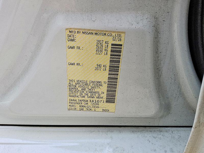 Продажа на аукционе авто 2016 Nissan Altima, vin: 1N4AL3AP0GN341071, номер лота: 47599116