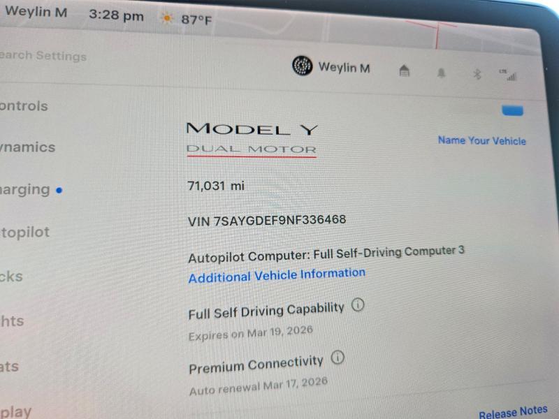 Aukcja sprzedaży 2022 Tesla Model Y, vin: 7SAYGDEF9NF336468, numer aukcji: 42038416