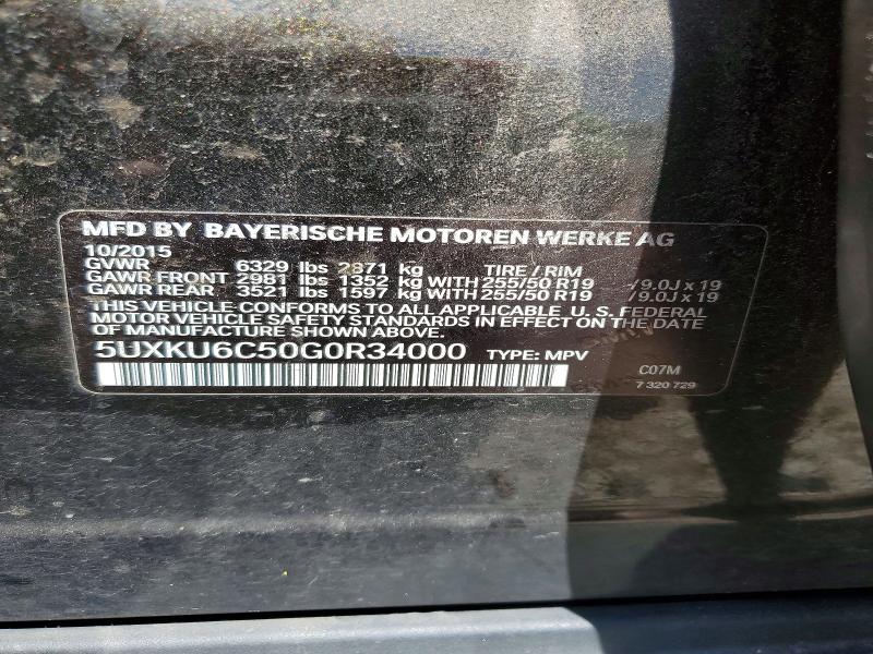 Aukcja sprzedaży 2016 Bmw X6, vin: 5UXKU6C50G0R34000, numer aukcji: 47153456