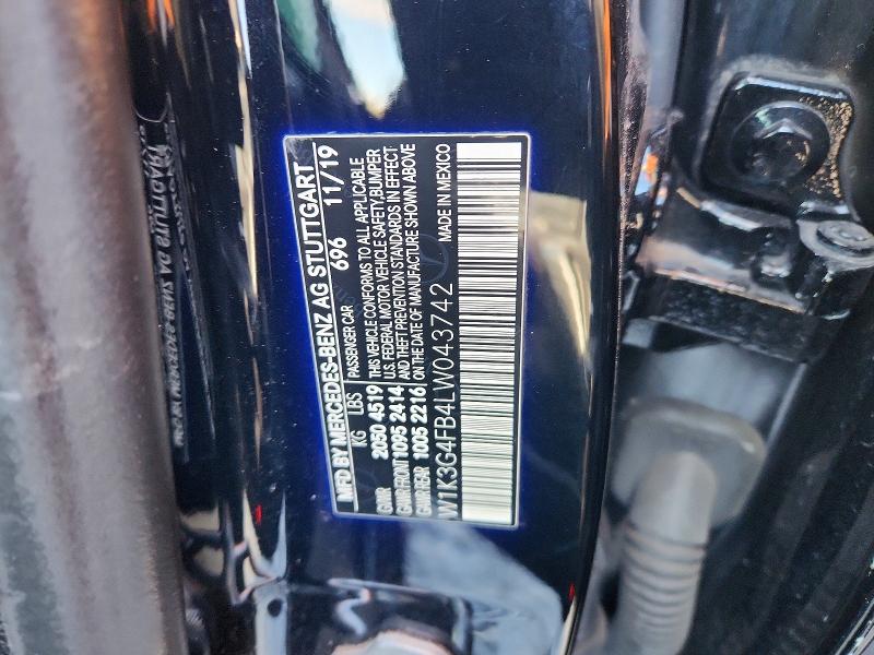 Продажа на аукционе авто 2020 Mercedes-benz A, vin: W1K3G4FB4LW043742, номер лота: 45947136