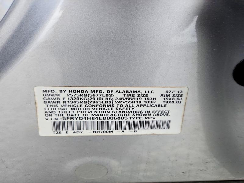 Aukcja sprzedaży 2014 Acura Mdx, vin: 5FRYD4H84EB006805, numer aukcji: 79686615