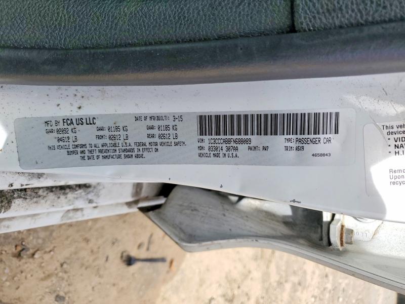 2015 Chrysler 200 მანქანა იყიდება აუქციონზე, vin: 1C3CCCAB8FN688089, აუქციონის ნომერი: 46016186