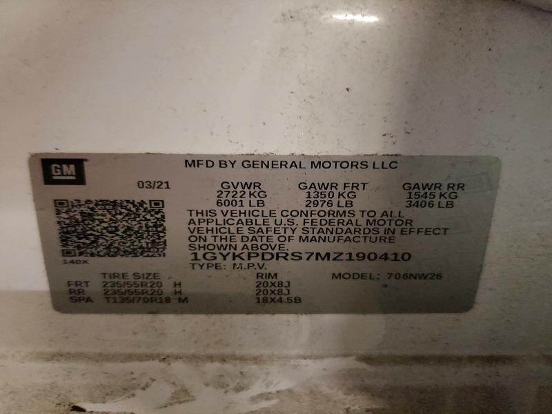 Продажа на аукционе авто 2021 Cadillac Xt6, vin: 1GYKPDRS7MZ190410, номер лота: 79996055