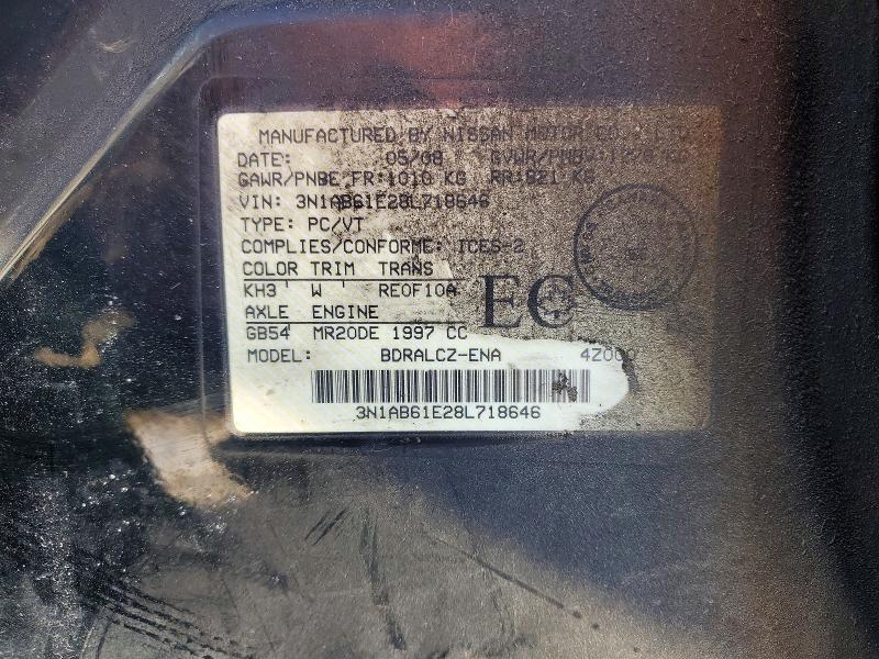Auction sale of the 2008 Nissan Sentra, vin: 3N1AB61E28L718646, lot number: 78538905