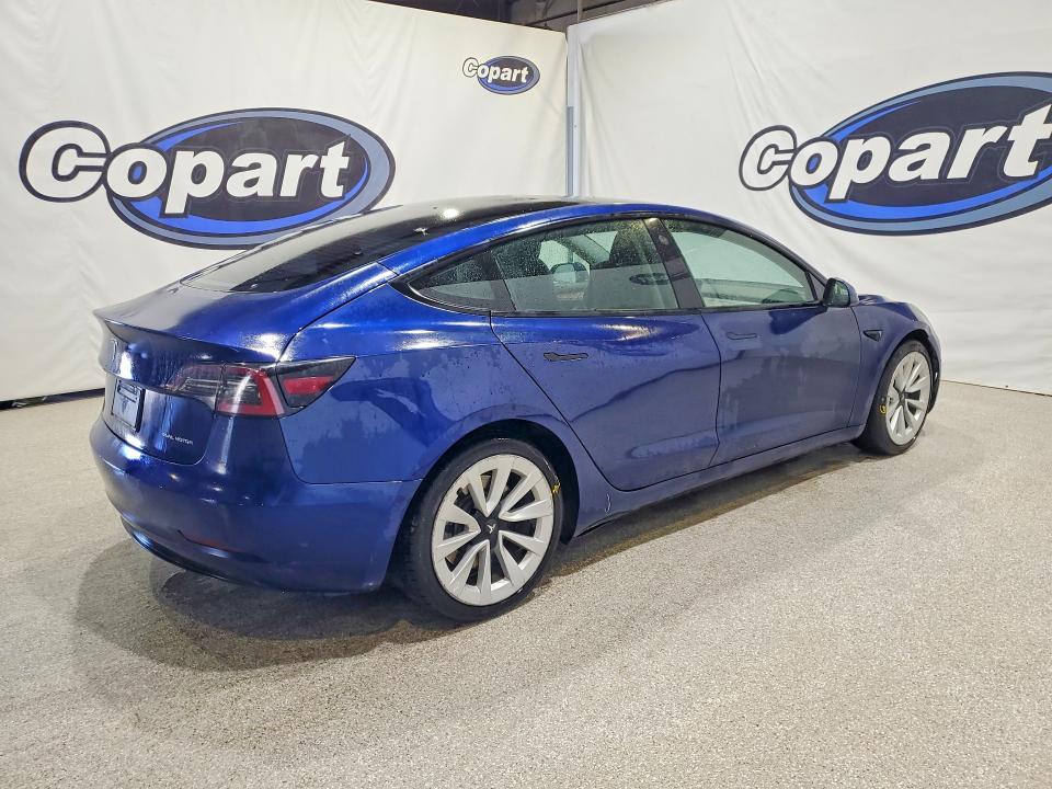 Продажа на аукционе авто 2022 Tesla Model 3, vin: 5YJ3E1EBXNF300703, номер лота: 46711346