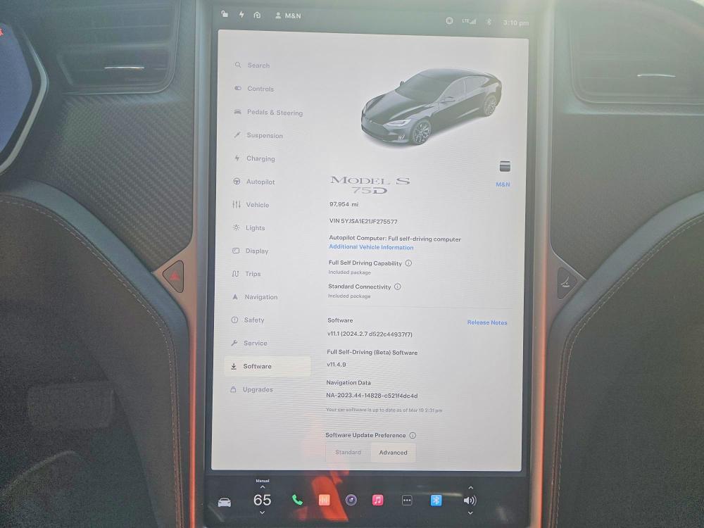 2018 Tesla Model S მანქანა იყიდება აუქციონზე, vin: 5YJSA1E21JF275577, აუქციონის ნომერი: 45861036