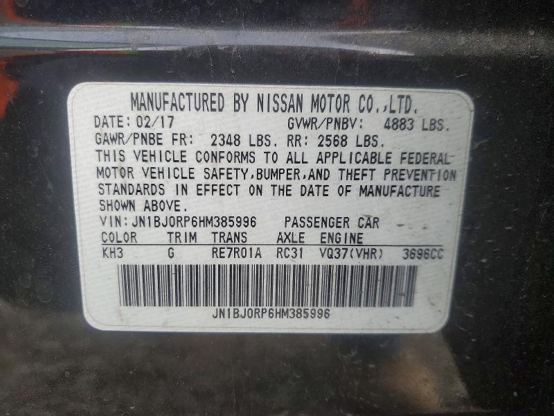 Продаж на аукціоні авто 2017 Infiniti Qx50, vin: JN1BJ0RP6HM385996, номер лоту: 45566946