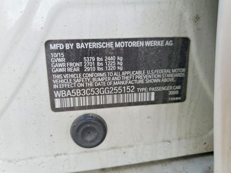 Продаж на аукціоні авто 2016 Bmw 535, vin: WBA5B3C53GG255152, номер лоту: 41868966